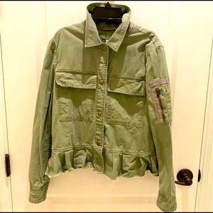 GAP Edgy Green Jean Jacket
